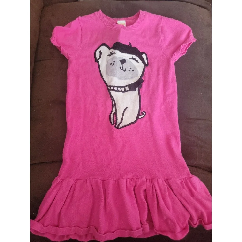 Gymboree mod about orange outlet exclusive pink dog dress 8